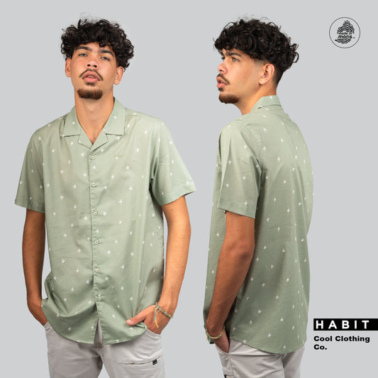 men shirt green