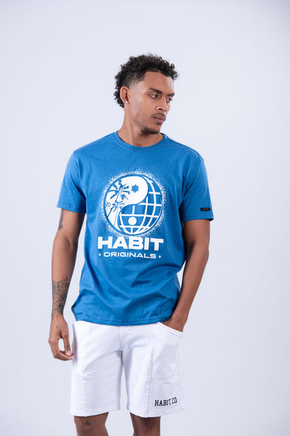 Tropical Ying Yang Basic T-Shirt