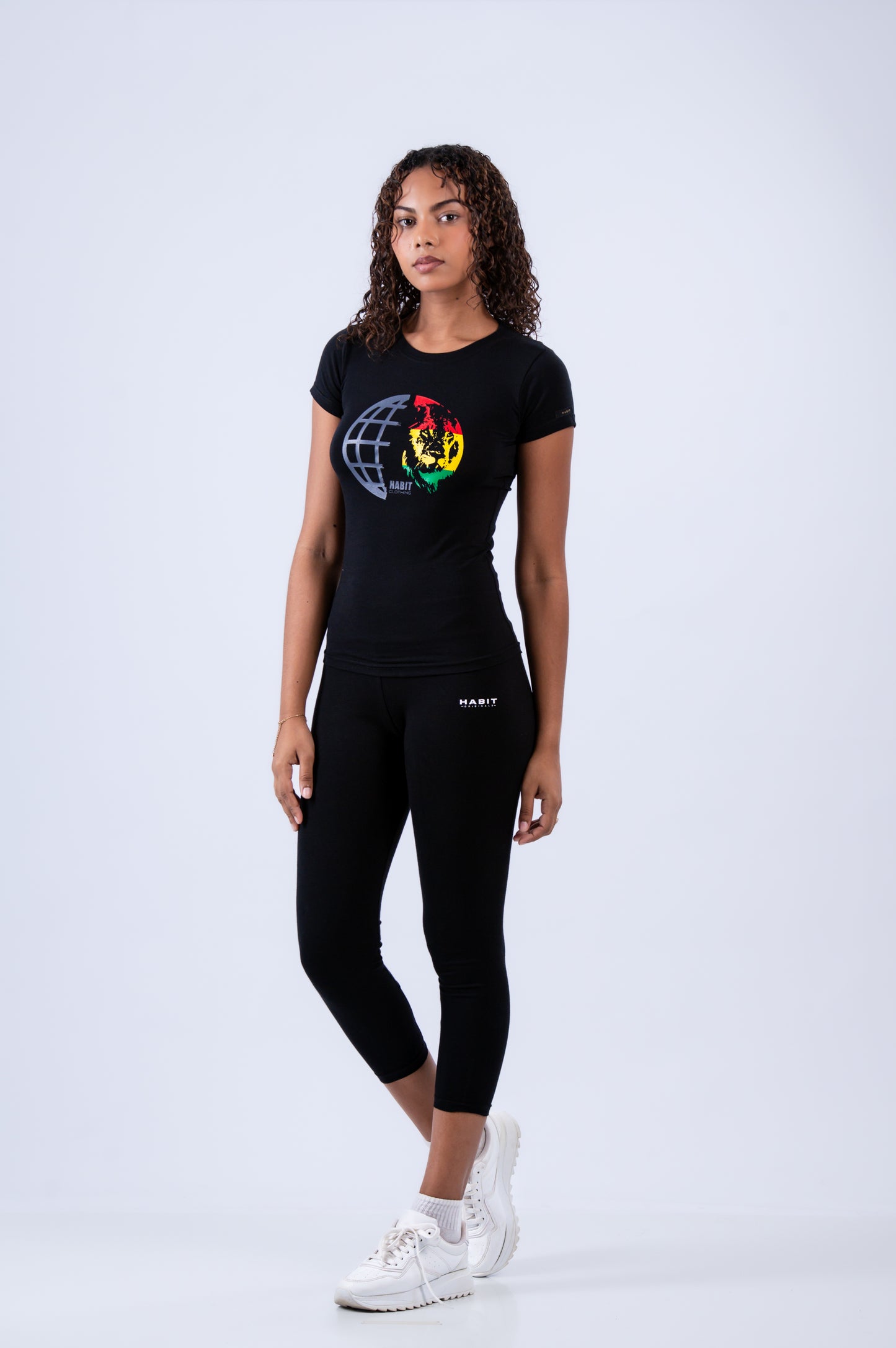 Reggae Globe Fitted T-Shirt