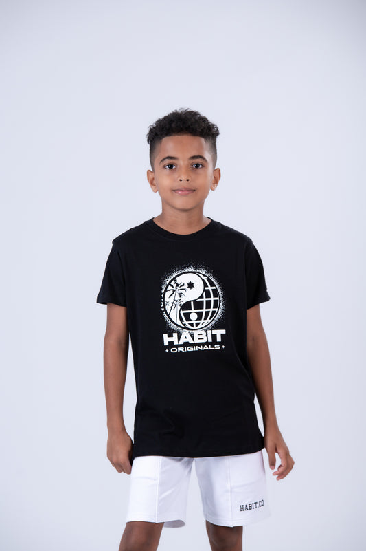 Tropical Ying Yang Basic T-Shirt
