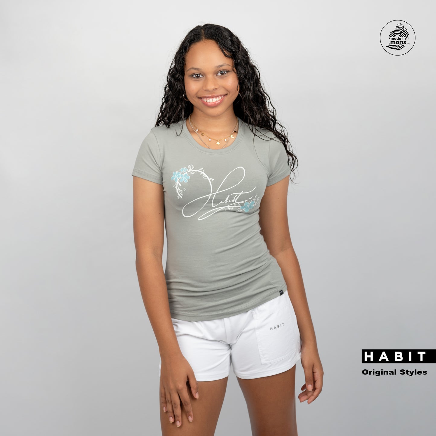 Women fitted t-shirt grey