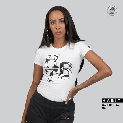 women fitted t-shirt white