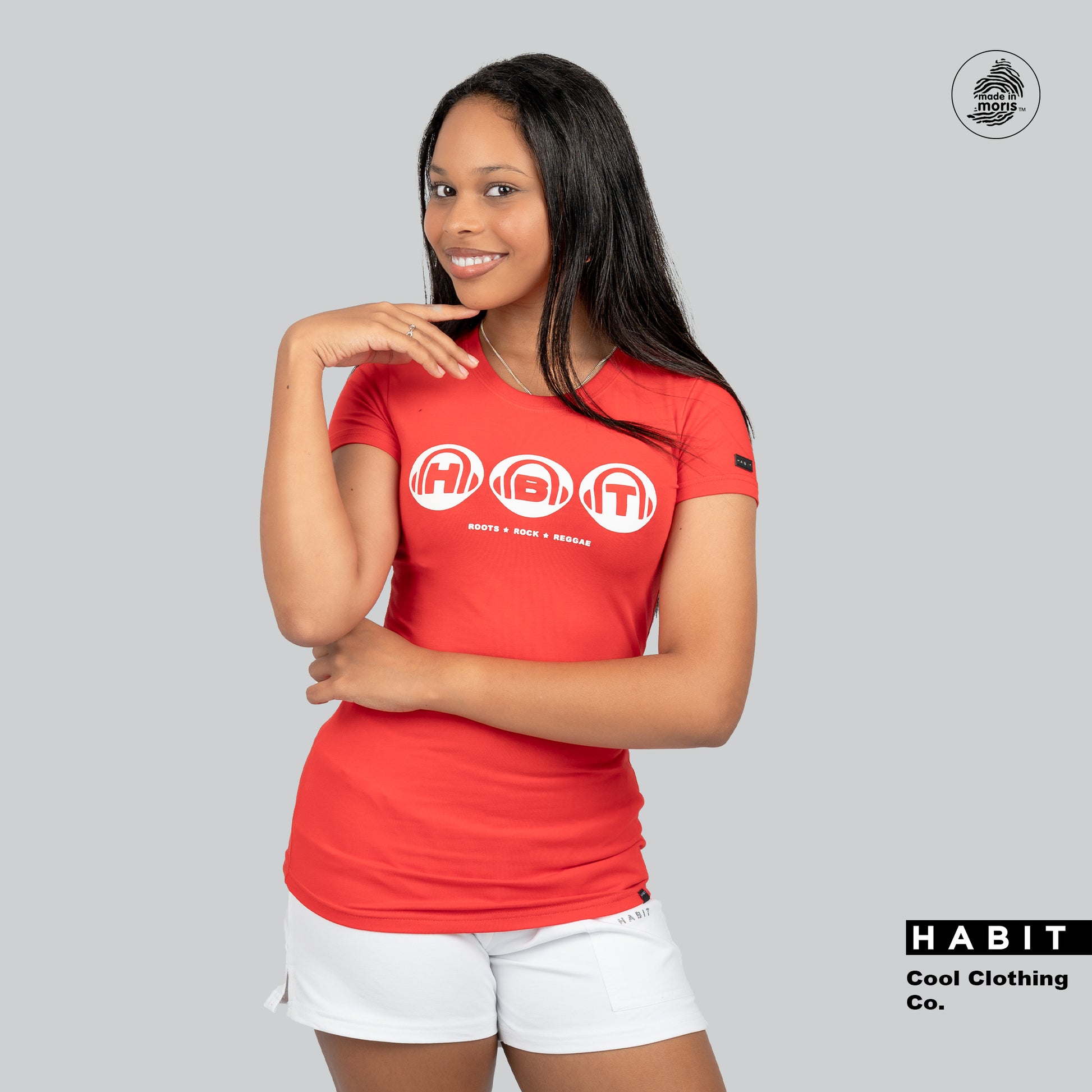 women fitted t-shirt red