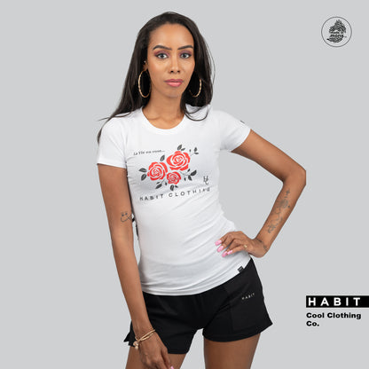 Womens fitted t-shirt white