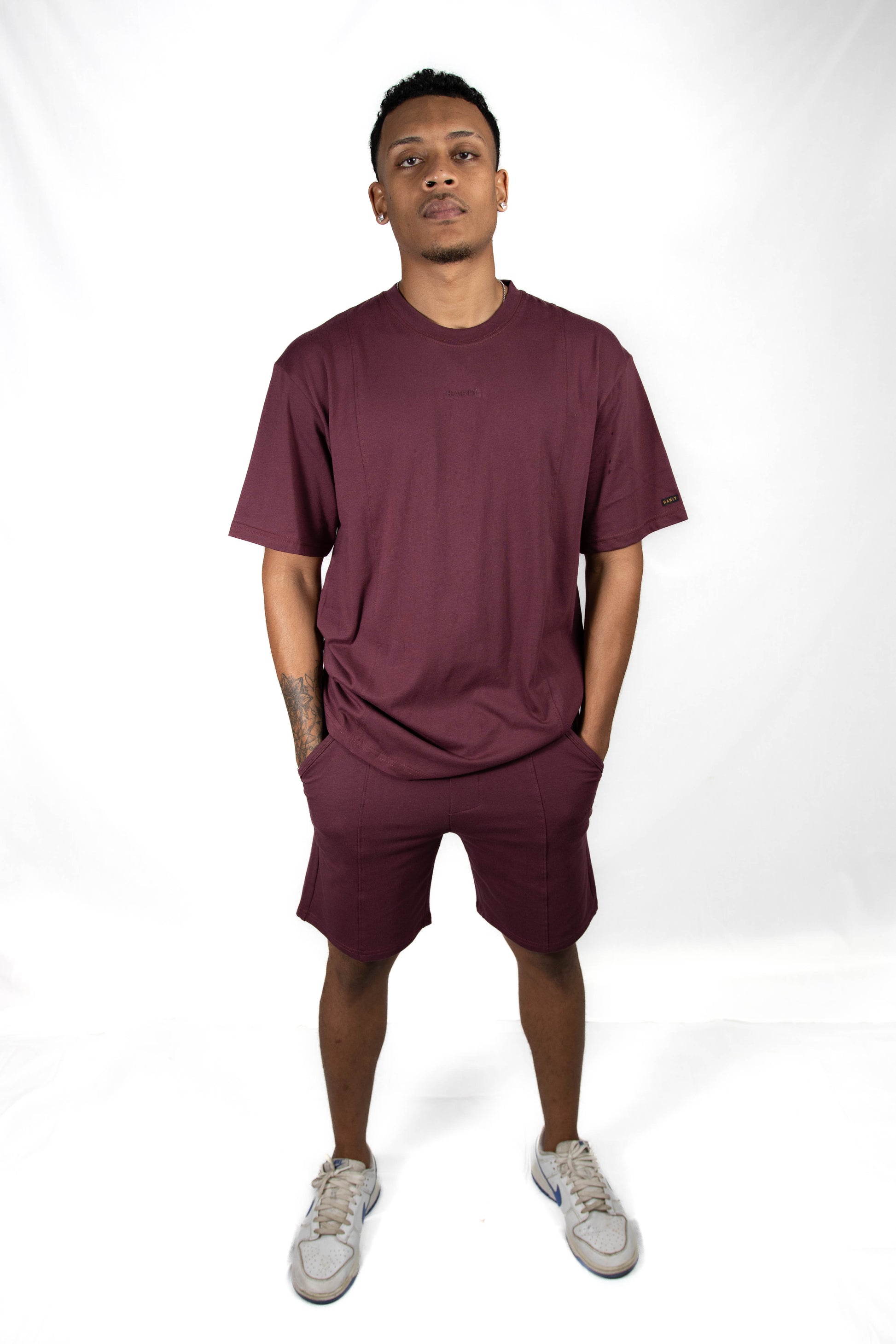 Men T-shirt Burgundy