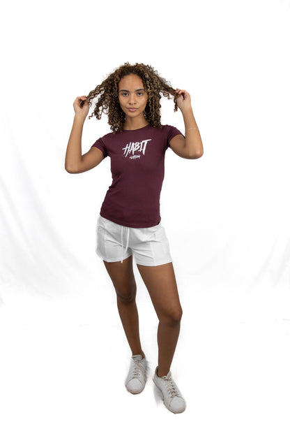 Women T-shirt Burgundy