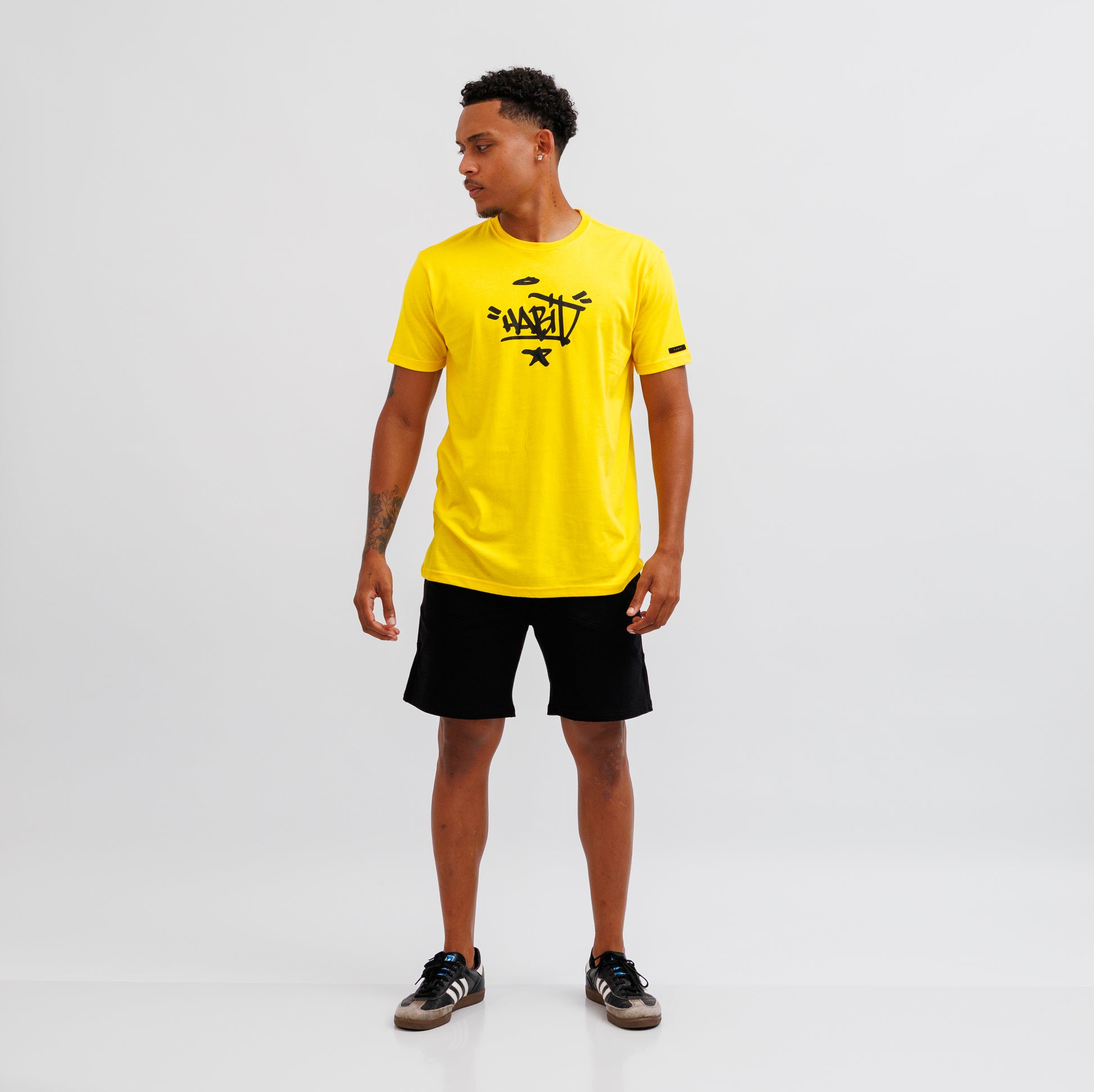 Men T-shirt Yellow