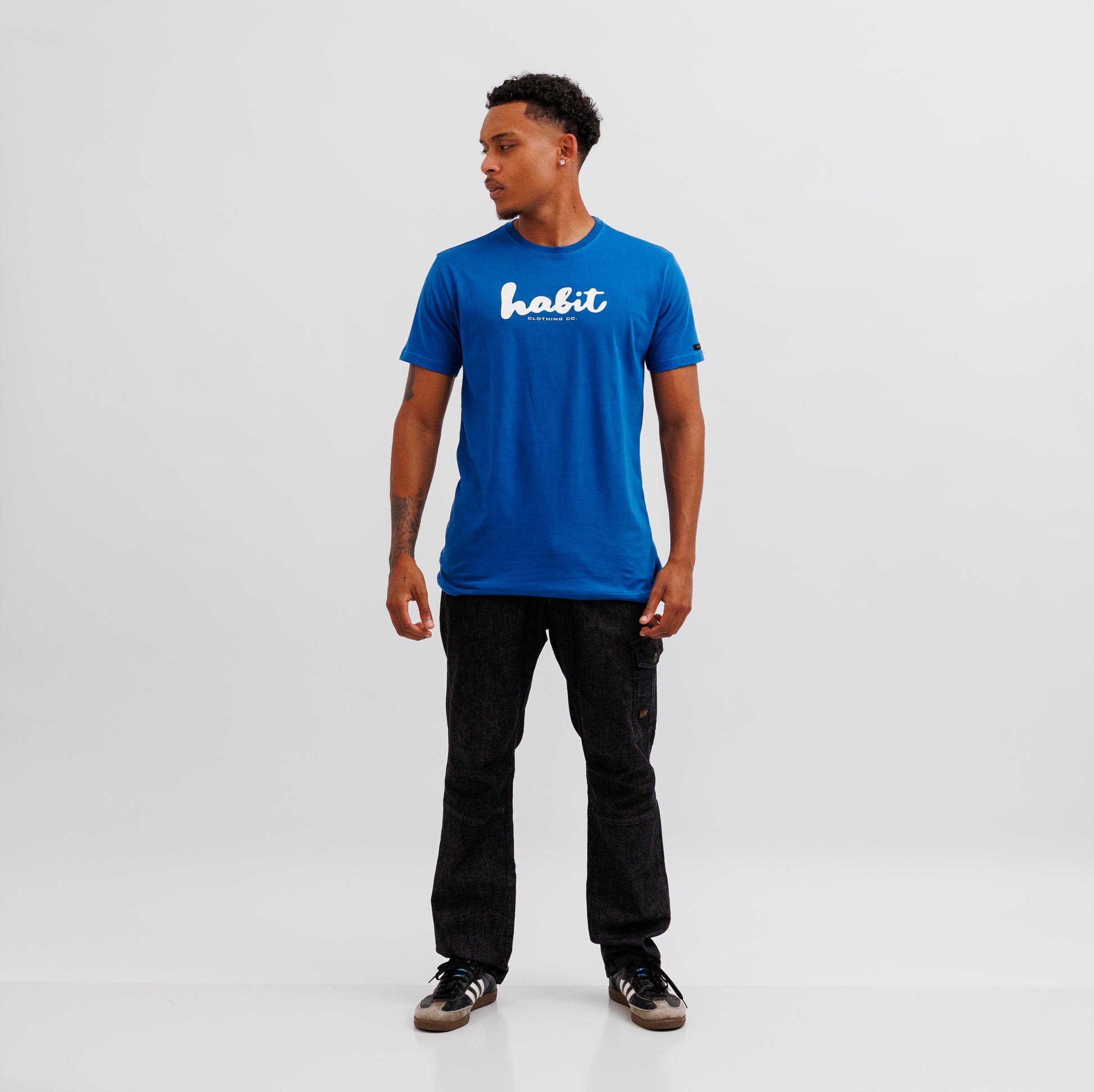 Men T-shirt Blue